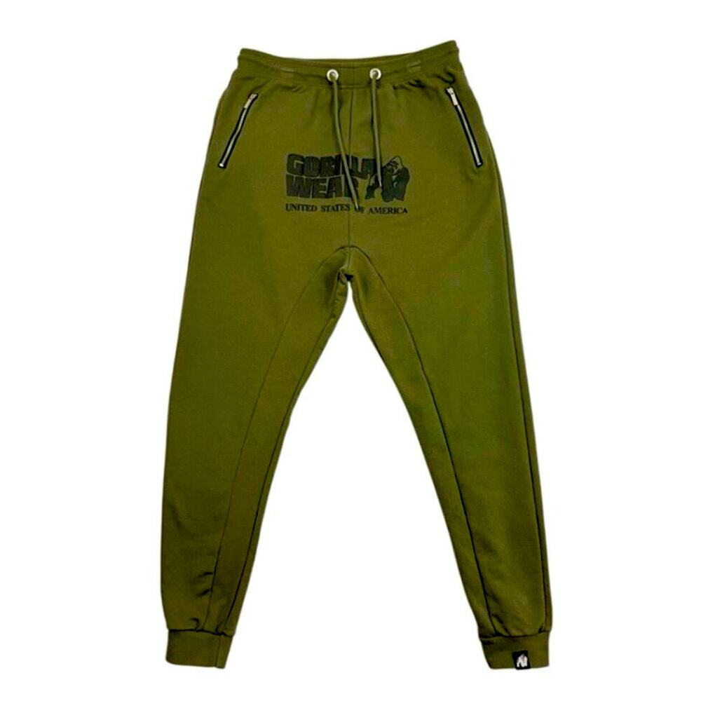 Gorilla Wear Army Green Jogger Pants 4XL Sweatpants Gym Bodybuilding Track
